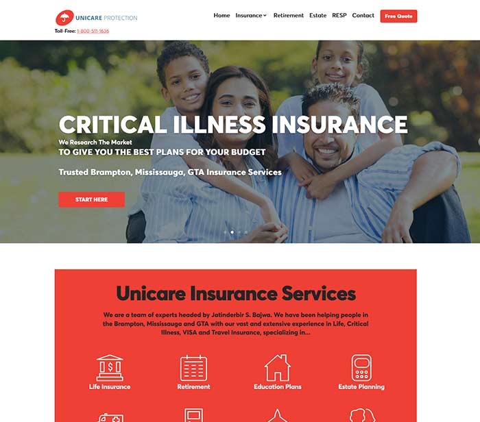 New Google Rankings Client (SEO) - Jatinderbir Singh Bajwa - Brampton, ON Insurance Broker
