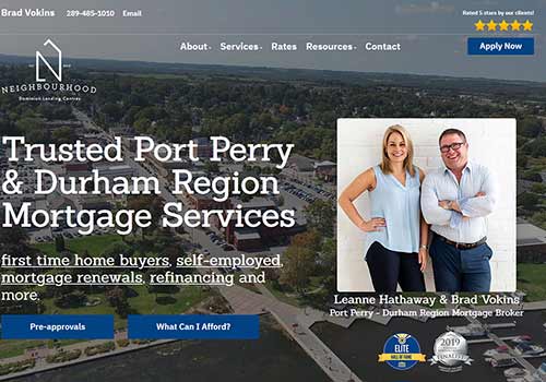 New Google Rankings Client (SEO) - Brad Vokins - Port Perry-Durham Region Mortgage Broker