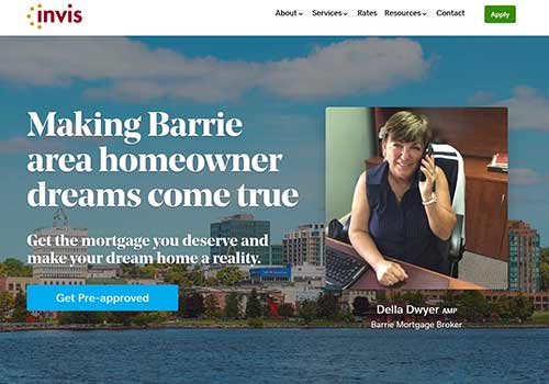 Della Dwyer - Barrie Mortgage Broker - New Mortgage Website Revamp