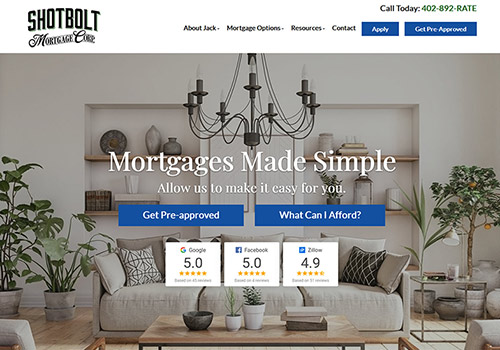 New Google Rankings Mortgage Broker Client - Jack Shotbolt - Omaha, Nebraska and USA Mortgage Broker and Mortgage Planner