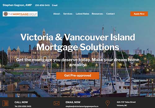 New Google Rankings Client (SEO) - Stephen Gagnon - Victoria BC Mortgage Broker